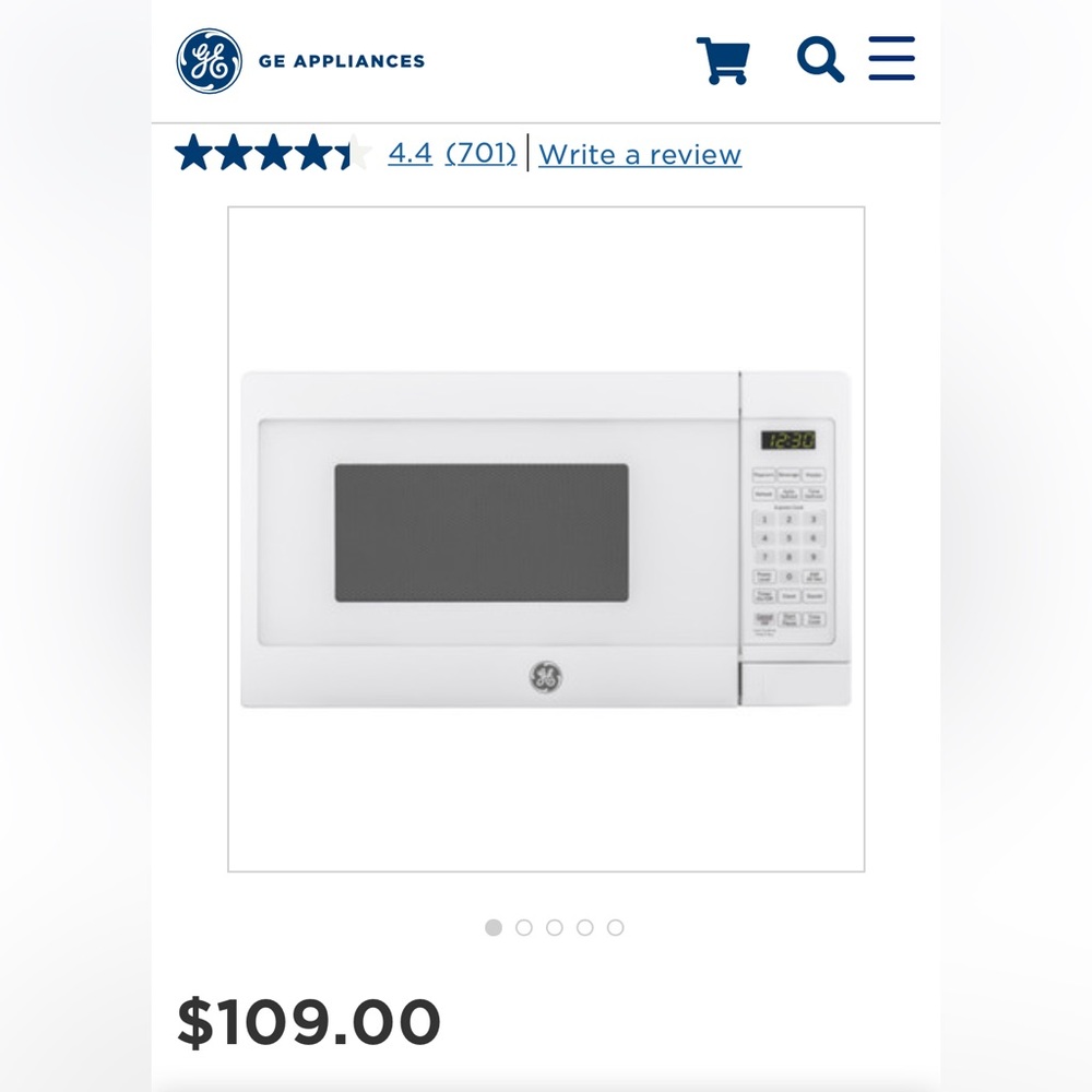 GE Turntable microwave oven